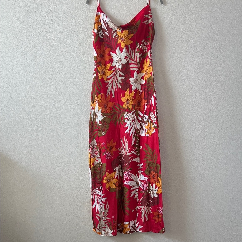 Tropical Floral Maxi Dress